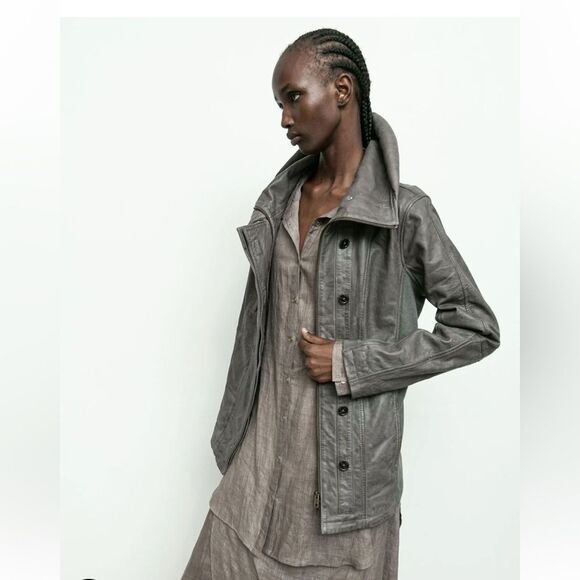 Nicholas K Leather Jacket BROCK JACKET SKU: O-352 SHADOW - Picture 1 of 9